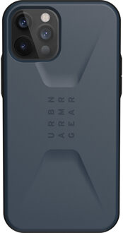 uag Civilian backcover hoes - iPhone 13 Pro - Blauw + Lunso Tempered Glass