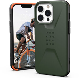 uag Civilian backcover hoes - iPhone 13 Pro - Groen + Lunso Tempered Glass