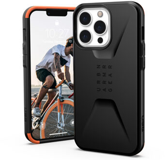 uag Civilian backcover hoes - iPhone 13 Pro - Zwart + Lunso Tempered Glass