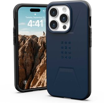 uag Civilian Backcover MagSafe iPhone 15 Pro Telefoonhoesje Blauw