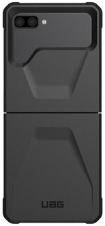 uag Civilian Backcover voor de Samsung Galaxy Z Flip 3 - Zwart