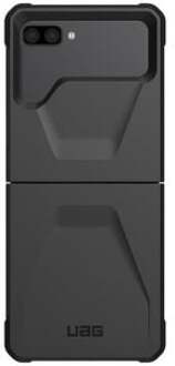 uag Civilian Backcover voor de Samsung Galaxy Z Flip 3 - Zwart