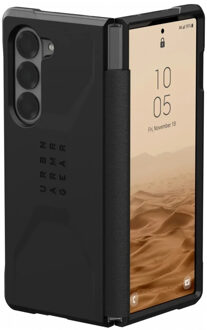 uag Civilian Backcover voor de Samsung Galaxy Z Fold 6 - Zwart