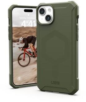 uag Essential Armor MagSafe voor de iPhone 15 Plus - Olive Drab Groen