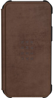uag iPhone 12 mini Hoesje - Book Case Metropolis Leer Bruin
