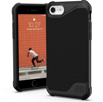 uag Metropolis LT Backcover voor de Apple iPhone SE (2022 / 2020) / 8 / 7 / 6(s) - Zwart