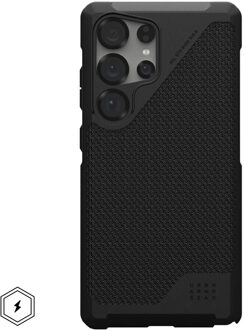 uag Metropolis LT MagSafe Backcover voor de Samsung Galaxy S25 Ultra - Kevlar Black Zwart