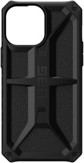 uag Monarch backcover hoes - iPhone 13 Pro Max - Zwart + Lunso Tempered Glass