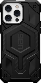 uag Monarch Backcover MagSafe voor de iPhone 14 Pro Max - Carbon Fiber Zwart