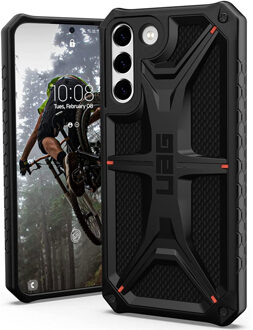 uag Monarch Backcover voor de Samsung Galaxy S22 Plus - Kevlar Black Zwart