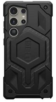 uag Monarch Backcover voor de Samsung Galaxy S24 Ultra - Carbon Fiber Zwart