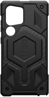 uag Monarch Backcover voor de Samsung Galaxy S24 Ultra - Carbon Fiber Zwart