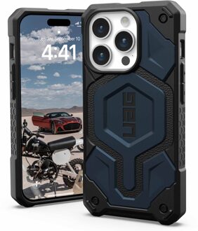 uag Monarch Pro Backcover voor de iPhone 15 Pro - Mallard Blauw