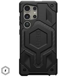 uag Monarch Pro Backcover voor de Samsung Galaxy S24 Ultra - Carbon Fiber Zwart