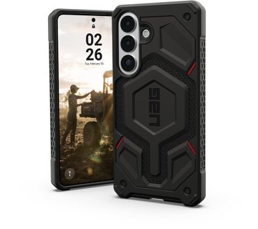 uag Monarch Pro Backcover voor de Samsung Galaxy S26 Plus - Kevlar Black Zwart