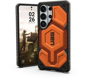 uag Monarch Pro Backcover voor de Samsung Galaxy S26 Ultra - Kevlar Burnt Orange Oranje