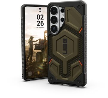 uag Monarch Pro Backcover voor de Samsung Galaxy S26 Ultra - Kevlar Element Green Groen