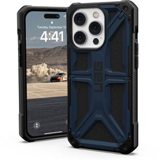 UAG Monarch Series iPhone 14 Pro Hybrid Hoesje - Woerd / Zwart