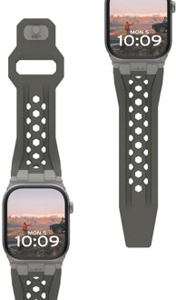 uag Monarch Siliconenbandje voor de Apple Watch | 44/45/46/49 mm - Olive Meerkleurig - 49 mm