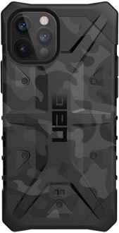 UAG - Pathfinder backcover hoes - iPhone 12 / iPhone 12 Pro - Camouflage Grijs + Lunso Tempered Glass