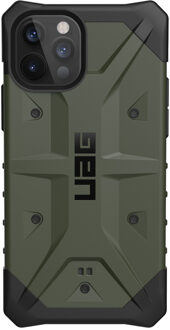 UAG - Pathfinder backcover hoes - iPhone 12 / iPhone 12 Pro - Groen + Lunso Tempered Glass