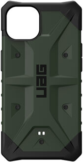 uag Pathfinder backcover hoes - iPhone 13 - Groen + Lunso Tempered Glass