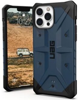uag Pathfinder backcover hoes - iPhone 13 Pro Max - Blauw + Lunso Tempered Glass