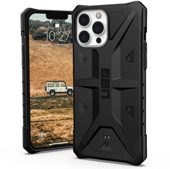 uag Pathfinder backcover hoes - iPhone 13 Pro Max - Zwart + Lunso Tempered Glass