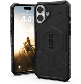 uag Pathfinder Backcover MagSafe voor de Apple iPhone 16 Plus - Zwart
