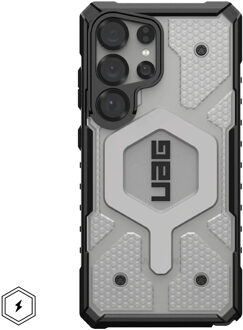 uag Pathfinder Backcover MagSafe voor de Samsung Galaxy S25 Ultra - Ice / Silver Transparant