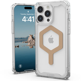 uag Plyo Backcover MagSafe voor de Apple iPhone 15 Pro Max - Ice Clear Goud