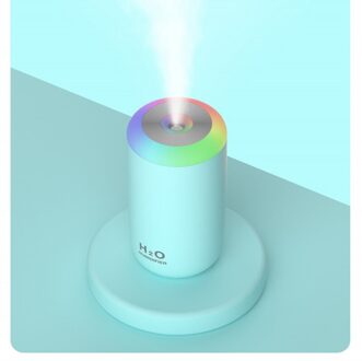 Uareliffe Luchtbevochtiger 350Ml Usb Mini Mute Bevochtiging Nano Mist Sfeer Maker Met Kleurrijke Starry Lamp Voor Thuis Auto blauw