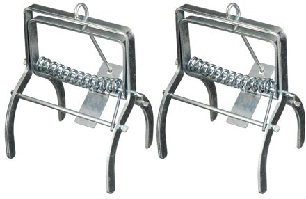 Ubbink 2x Mollenvallen/mollenklemmen 14 cm ongediertebestrijding - Ongediertevallen - Ongediertebestrijding