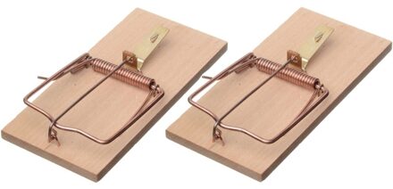 Ubbink 2x Rattenvallen/rattenklemmen 17 cm - Ongediertebestrijding/ongediertewering tegen ratten