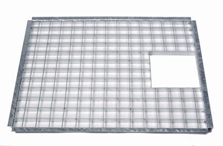 Ubbink Afdekrooster 71,5 x 41 cm Grijs