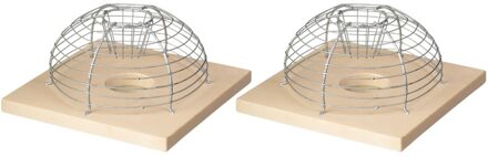 Ubbink Diervriendelijke muizenval kooi - 2x - 15 cm - ongediertebestrijding