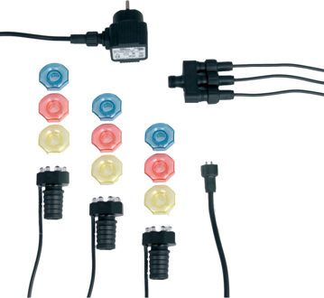 Ubbink Minibright Vijververlichting 3x8 LED's Zwart
