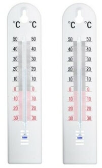 Ubbink Nature Buitenthermometer - 1x - wit - kunststof - 20 cm - tuin thermometer