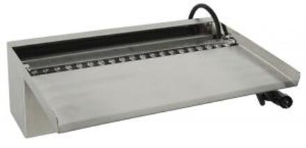 Ubbink Niagara rvs waterval 30 cm met led inox 304 met lange uitloop Zilver