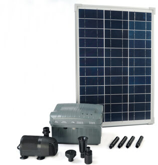 Ubbink Solarmax 1000 set met zonnepaneel, pomp en batterij 1351182 Wit