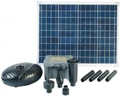 Ubbink SolarMax 2500 set met zonnepaneel, pomp en accu Zwart