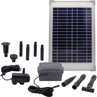 Ubbink SolarMax 600 incl. solarpaneel, pomp en accu Zwart