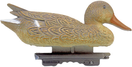 Ubbink Tuin vijverdecoratie vogel/dierenbeeld eend - kunststof - 14 x 40 cm - Tuinbeelden Multikleur