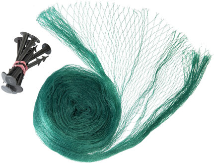 Ubbink Vogelnet/vijvernet - groen - polyethylene - 3 x 6 meter - Vogelnetten