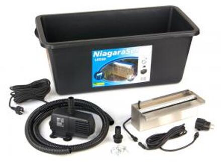 Ubbink Watervalset Niagara met pomp LED 30 cm Zwart
