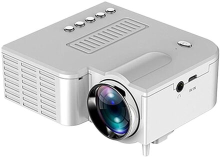 UC28 1080P Home Cinema Movie Video Projector Led Mini Projector Video Beamer Ondersteuning 4K Video U Disk Tf kaart Stb wit