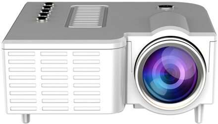 UC28C Draagbare Projector Bedrade Hetzelfde Scherm Hd Home Projector Mini 3D Projector Mini Movie Video Projector wit
