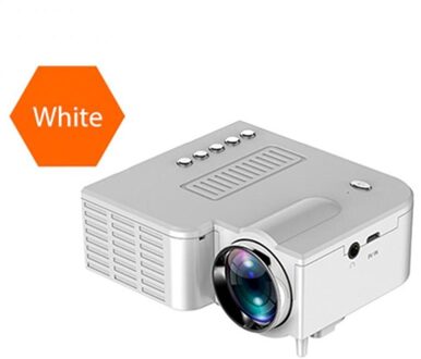 UC28C Mini Projector Draagbare Video Projector Home Theater Cinema Kantoor Ondersteuning Av Usb Home Media Video Player Voor Smartphones wit