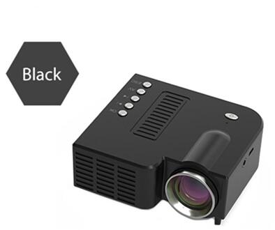 UC28C Mini Projector Draagbare Video Projector Home Theater Cinema Kantoor Ondersteuning Av Usb Home Media Video Player Voor Smartphones zwart