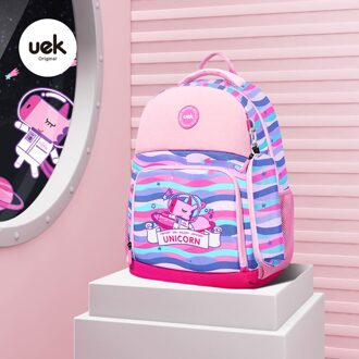 Uek Rugzak Voor Jongens Gilrs Waterbestendig Reizen Grote Bookbags Briefpapier Bestand Tutorial Bag Voor Basisschool Student roze